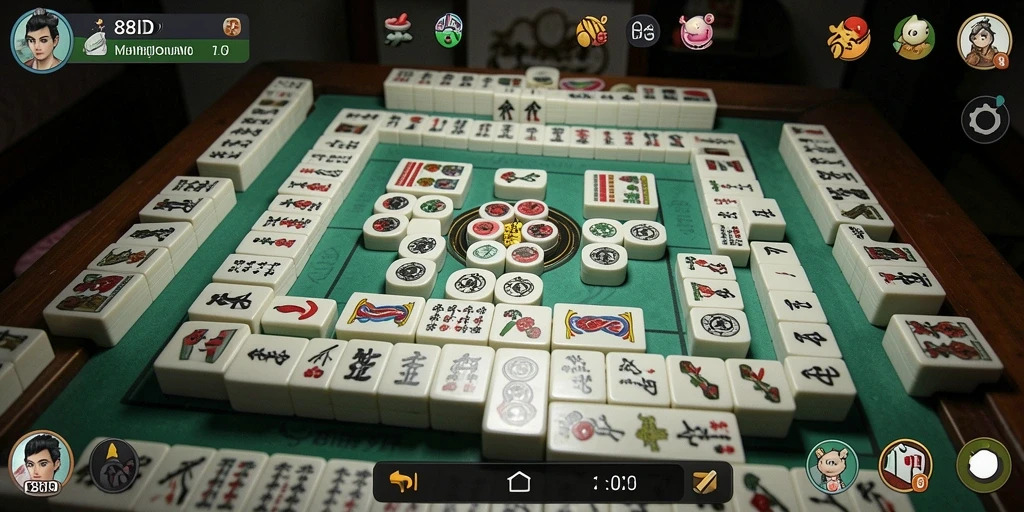 Tampilan gameplay Mahjong yang menarik dan menantang di 88ID.