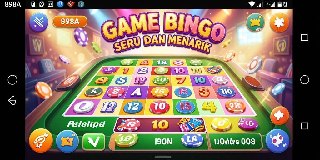 Gameplay menarik dari aplikasi Bingo 898A yang penuh warna.