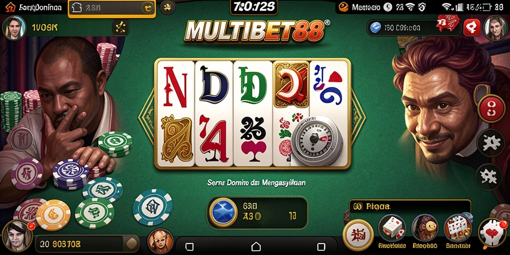 Tampilan gameplay Domino yang menakjubkan di MULTIBET88.
