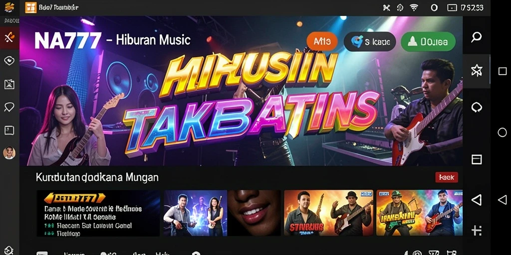 Tampilan gameplay NA777 yang seru dan interaktif dalam musik.